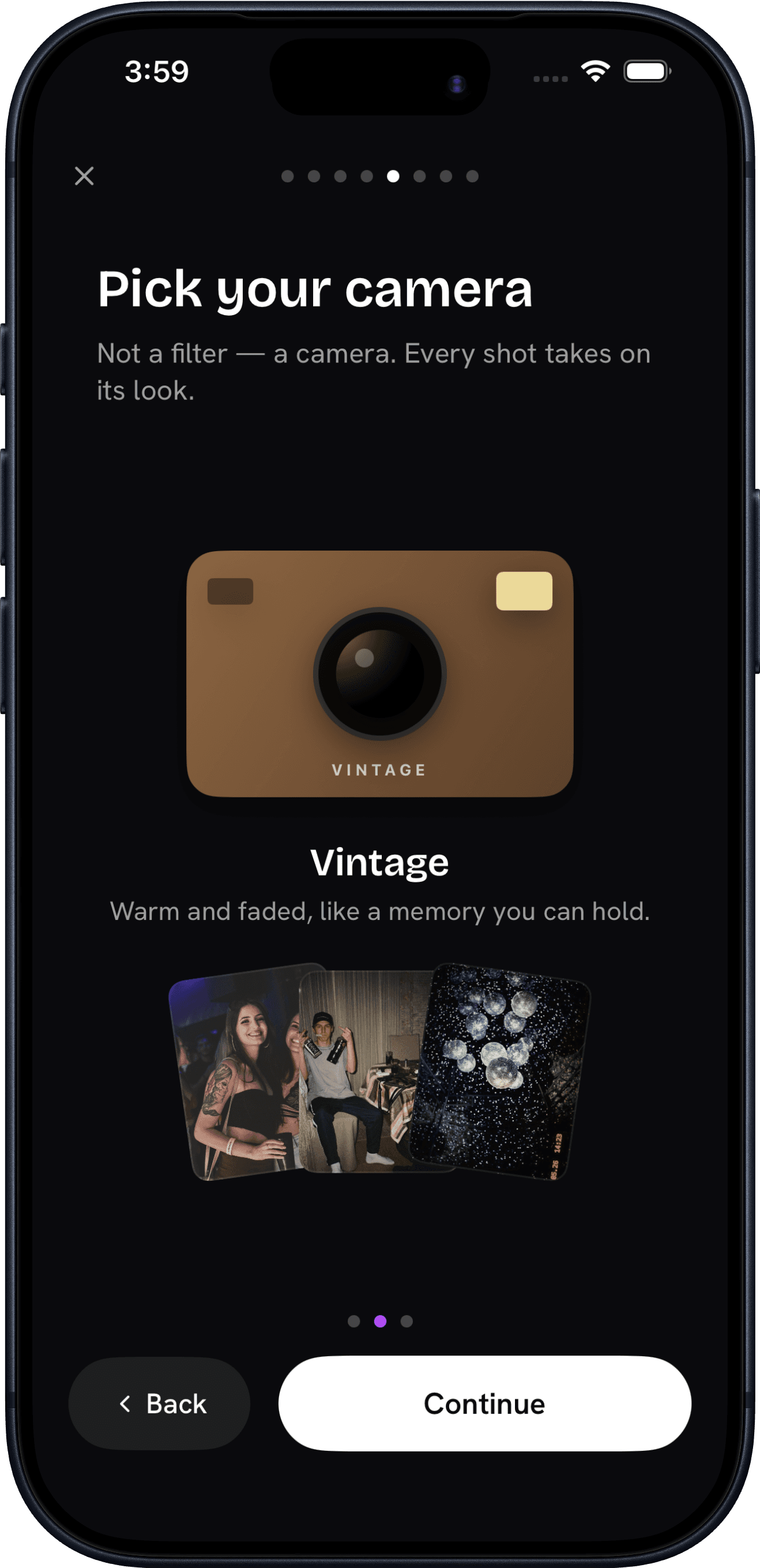 An event photo in the Vintage film style